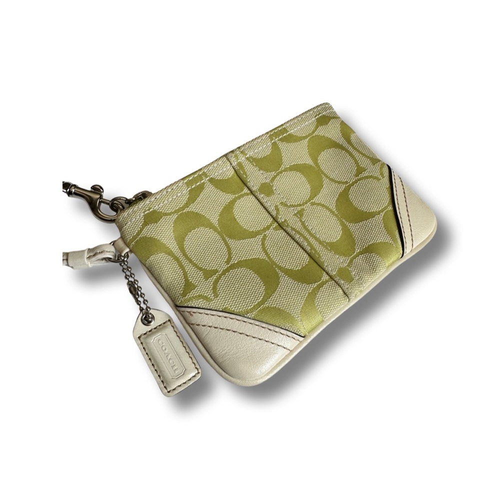 Coach Signature Canvas Wristlet